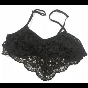 Victoria Secret Flounce bralette in Black